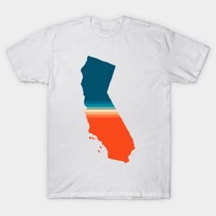 California State Retro Map T-Shirt